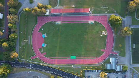 athletics-running-tracks-sport-field-aerial-top-shot-sunset-France-Pau